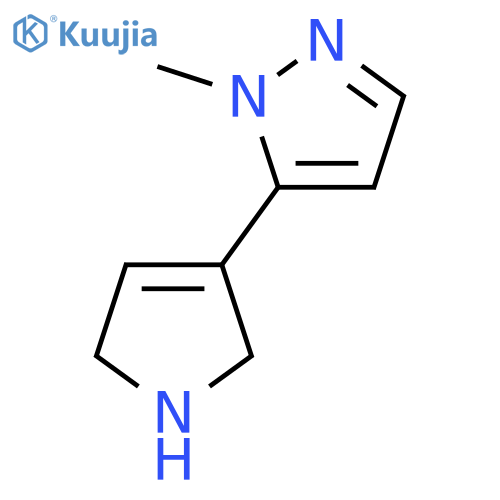 5-(2,5-Dihydro-1h-pyrrol-3-yl)-1-methyl-1h-pyrazole structure