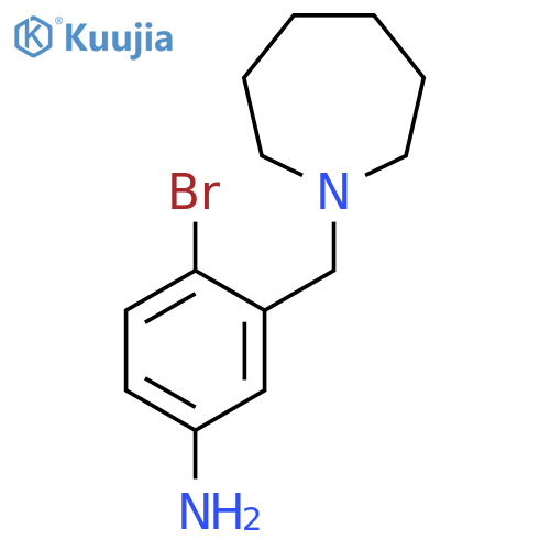 3-[(Azepan-1-yl)methyl]-4-bromoaniline structure