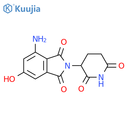 1H-Isoindole-1,3(2H)-dione, 4-amino-2-(2,6-dioxo-3-piperidinyl)-6-hydroxy- structure