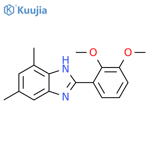 2-(2,3-Dimethoxy-phenyl)-5,7-dimethyl-1H-benzoimidazole structure