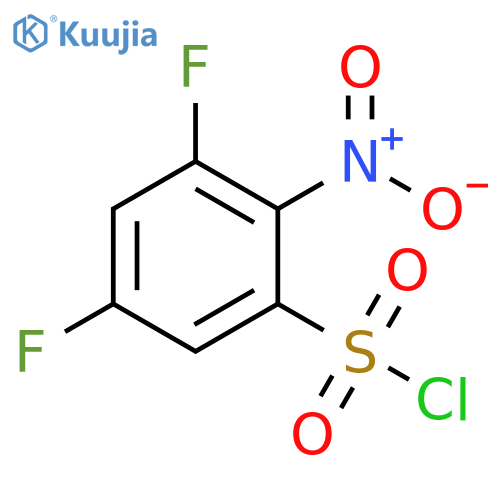 3,5-DIFLUORO-2-NITROBENZENE-1-SULFONYL CHLORIDE structure