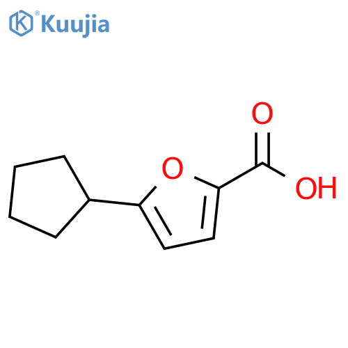 5-cyclopentylfuran-2-carboxylic acid structure