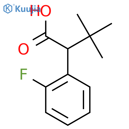 2-(2-Fluorophenyl)-3,3-dimethylbutanoic acid structure