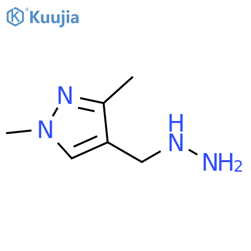 4-(hydrazinylmethyl)-1,3-dimethyl-1H-pyrazole structure