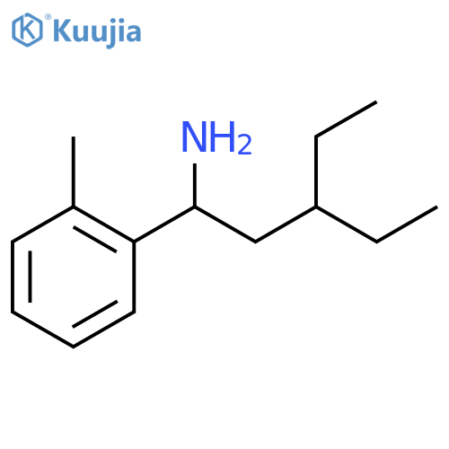 3-ethyl-1-(2-methylphenyl)pentan-1-amine structure