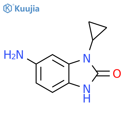 6-amino-1-cyclopropyl-1H-1,3-benzodiazol-2-ol structure