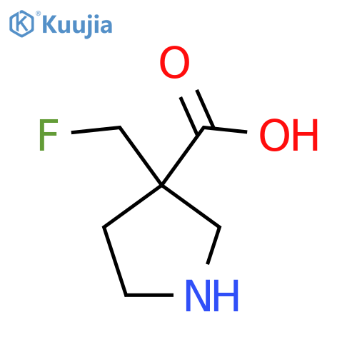 3-(Fluoromethyl)pyrrolidine-3-carboxylic acid structure