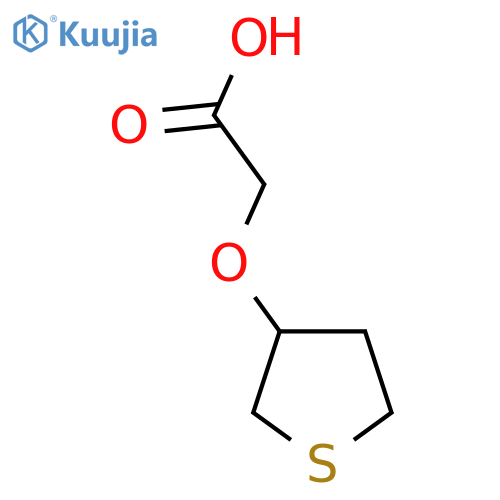 2-(thiolan-3-yloxy)acetic acid structure