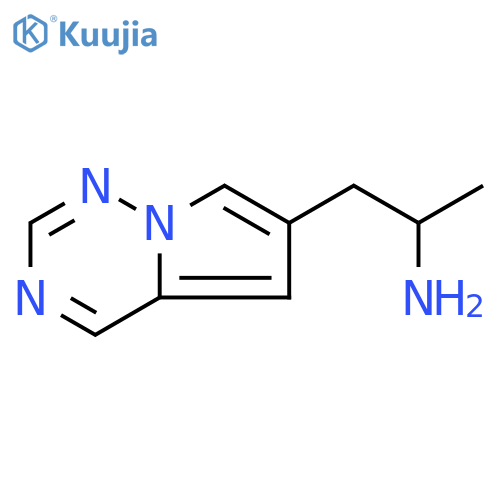 1-{pyrrolo[2,1-f][1,2,4]triazin-6-yl}propan-2-amine structure