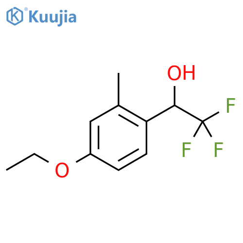 1-(4-ethoxy-2-methylphenyl)-2,2,2-trifluoroethan-1-ol structure