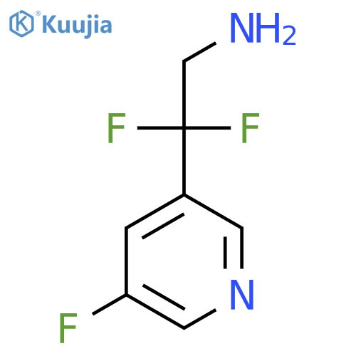 2,2-difluoro-2-(5-fluoropyridin-3-yl)ethan-1-amine structure