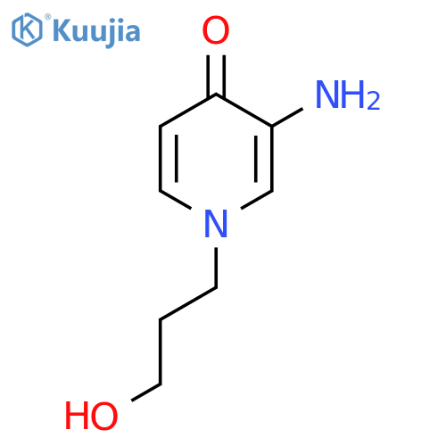 3-Amino-1-(3-hydroxypropyl)-1,4-dihydropyridin-4-one structure