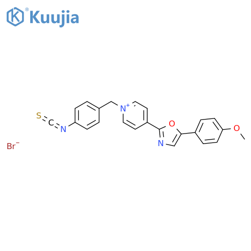 N-(4-Isothiocyanatobenzyl)-4-[5-(4-methoxyphenyl)-2-oxazolyl]pyridinium bromide structure
