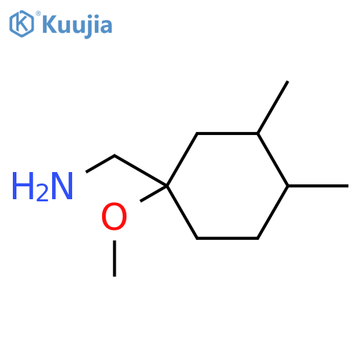 (1-methoxy-3,4-dimethylcyclohexyl)methanamine structure
