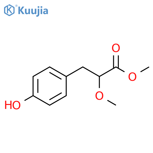 Methyl 3-(4-hydroxyphenyl)-2-methoxypropanoate structure