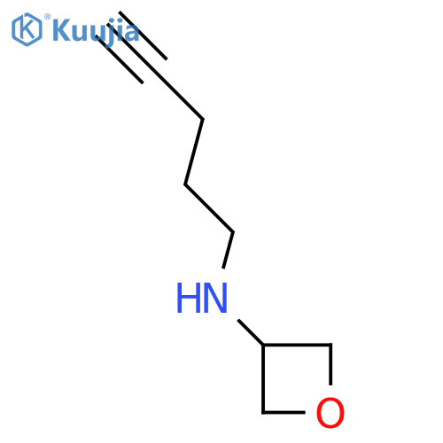 N-(pent-4-yn-1-yl)oxetan-3-amine structure