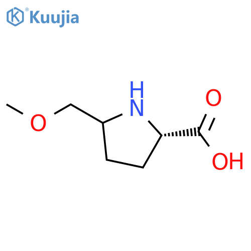 5-(methoxymethyl)pyrrolidine-2-carboxylic acid structure