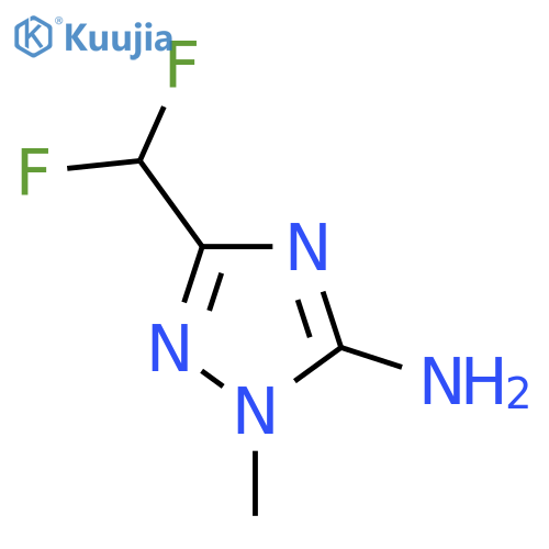 3-(difluoromethyl)-1-methyl-1H-1,2,4-triazol-5-amine structure