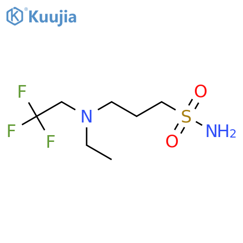 3-ethyl(2,2,2-trifluoroethyl)aminopropane-1-sulfonamide structure