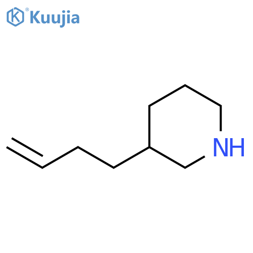 Piperidine, 3-(3-buten-1-yl)- structure
