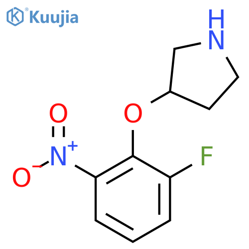 3-(2-fluoro-6-nitrophenoxy)pyrrolidine structure