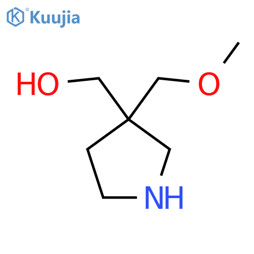 [3-(Methoxymethyl)pyrrolidin-3-yl]methanol structure