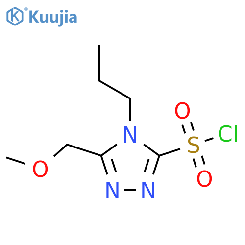 5-(methoxymethyl)-4-propyl-4H-1,2,4-triazole-3-sulfonyl chloride structure