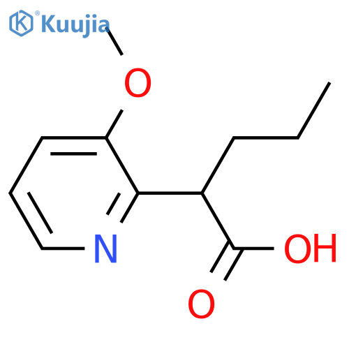 2-(3-Methoxypyridin-2-yl)pentanoic acid structure