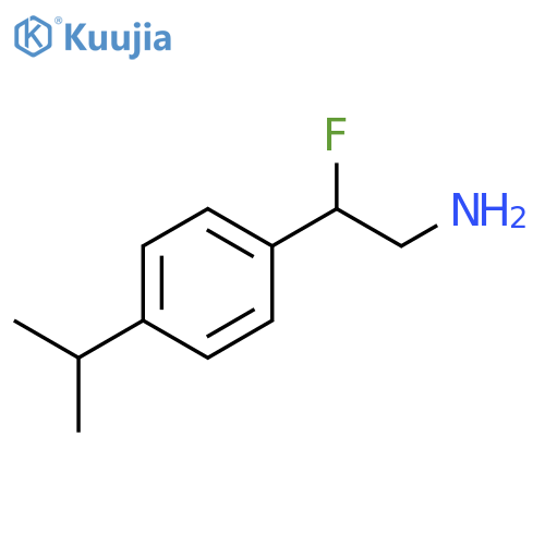 2-fluoro-2-[4-(propan-2-yl)phenyl]ethan-1-amine structure