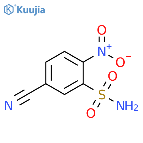 5-cyano-2-nitrobenzene-1-sulfonamide structure