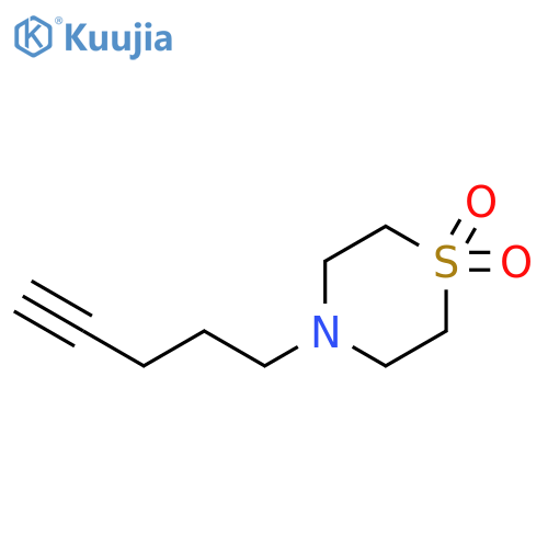 4-(pent-4-yn-1-yl)-1λ?-thiomorpholine-1,1-dione structure