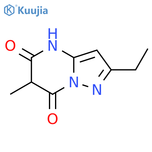 2-ethyl-6-methyl-4H,5H,6H,7H-pyrazolo1,5-apyrimidine-5,7-dione structure