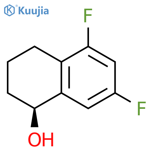 (1S)-5,7-difluoro-1,2,3,4-tetrahydronaphthalen-1-ol structure