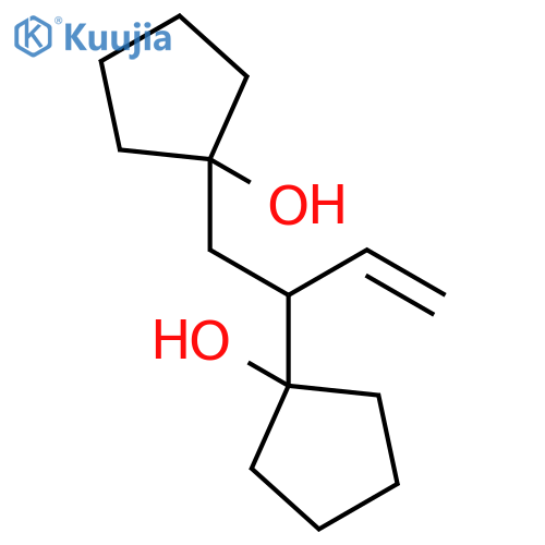 Cyclopentanol, 1,1'-(1-ethenyl-1,2-ethanediyl)bis- structure