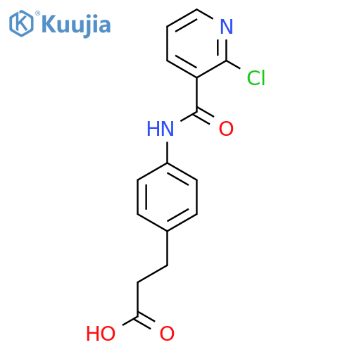 3-[4-(2-Chloropyridine-3-amido)phenyl]propanoic acid structure