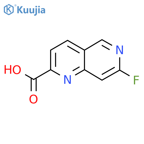 7-Fluoro-1,6-naphthyridine-2-carboxylic acid structure