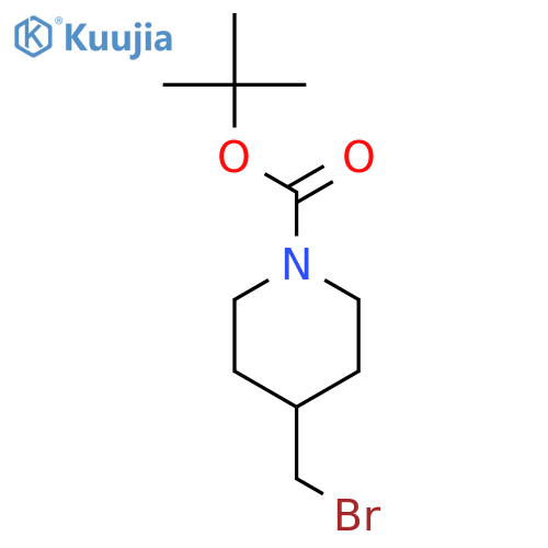 Tert-Butyl 4-(bromomethyl)piperidine-1-carboxylate structure