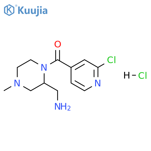 Methanone, [2-(aminomethyl)-4-methyl-1-piperazinyl](2-chloro-4-pyridinyl)-, hydrochloride (1:1) structure