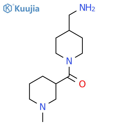 (4-(Aminomethyl)piperidin-1-yl)(1-methylpiperidin-3-yl)methanone structure