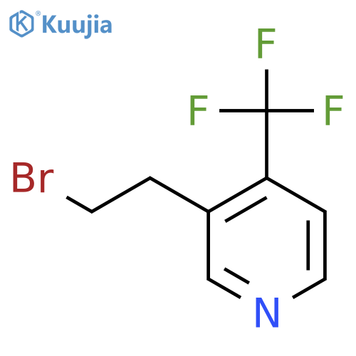 3-(2-bromoethyl)-4-(trifluoromethyl)pyridine structure