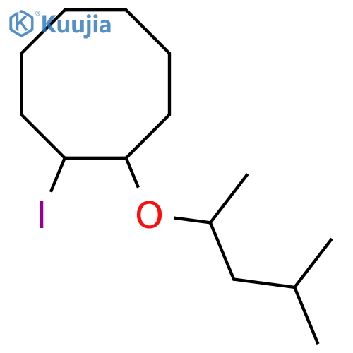 1-iodo-2-(4-methylpentan-2-yl)oxycyclooctane structure
