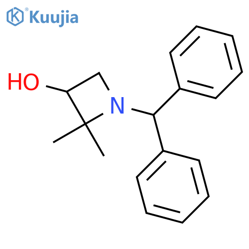 1-(Diphenylmethyl)-2,2-dimethylazetidin-3-OL structure