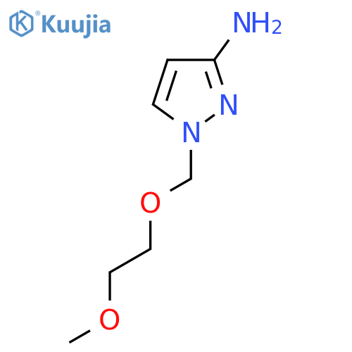 1-(2-methoxyethoxy)methyl-1H-pyrazol-3-amine structure