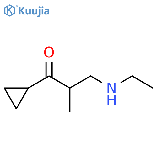 1-Propanone, 1-cyclopropyl-3-(ethylamino)-2-methyl- structure