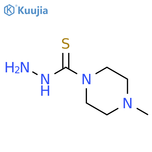 1-Piperazinecarbothioicacid, 4-methyl-, hydrazide structure