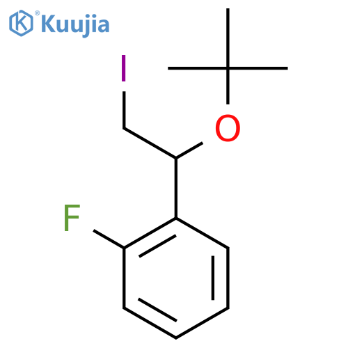 1-1-(tert-butoxy)-2-iodoethyl-2-fluorobenzene structure