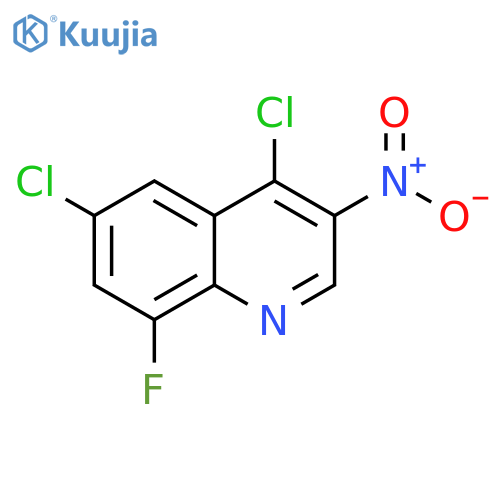 4,6-Dichloro-8-fluoro-3-nitroquinoline structure