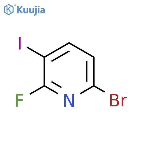 6-Bromo-2-fluoro-3-iodopyridine structure