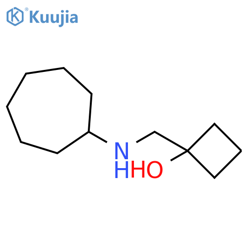 1-[(cycloheptylamino)methyl]cyclobutan-1-ol structure