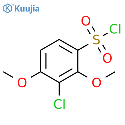 3-chloro-2,4-dimethoxybenzene-1-sulfonyl chloride structure